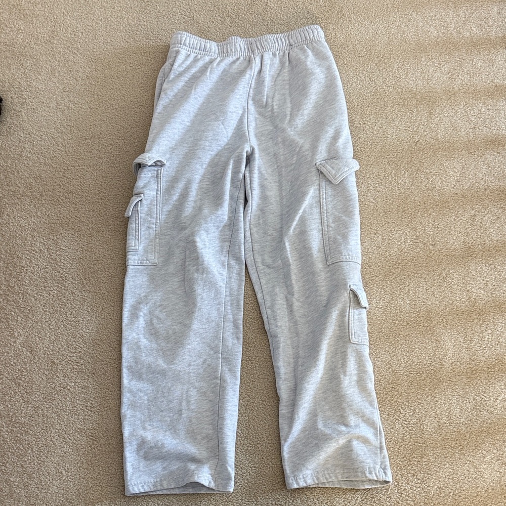 Garage Light Gray cargo straight leg sweatpants